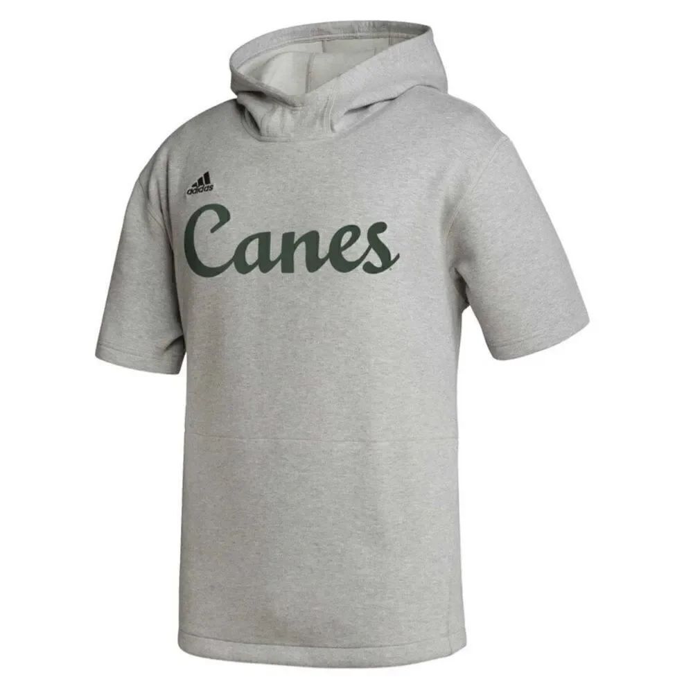 Men's adidasโHeather Gray Miami Hurricanes Modern Classics Baseball IconโTri-Ble